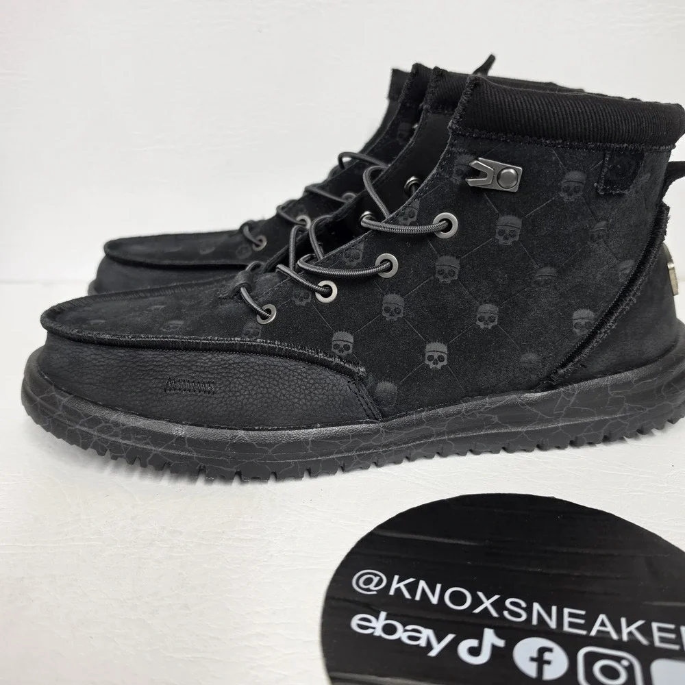 Hey Dude Jelly Roll Bradley Suede Black 45334-0PH Men's Size 13